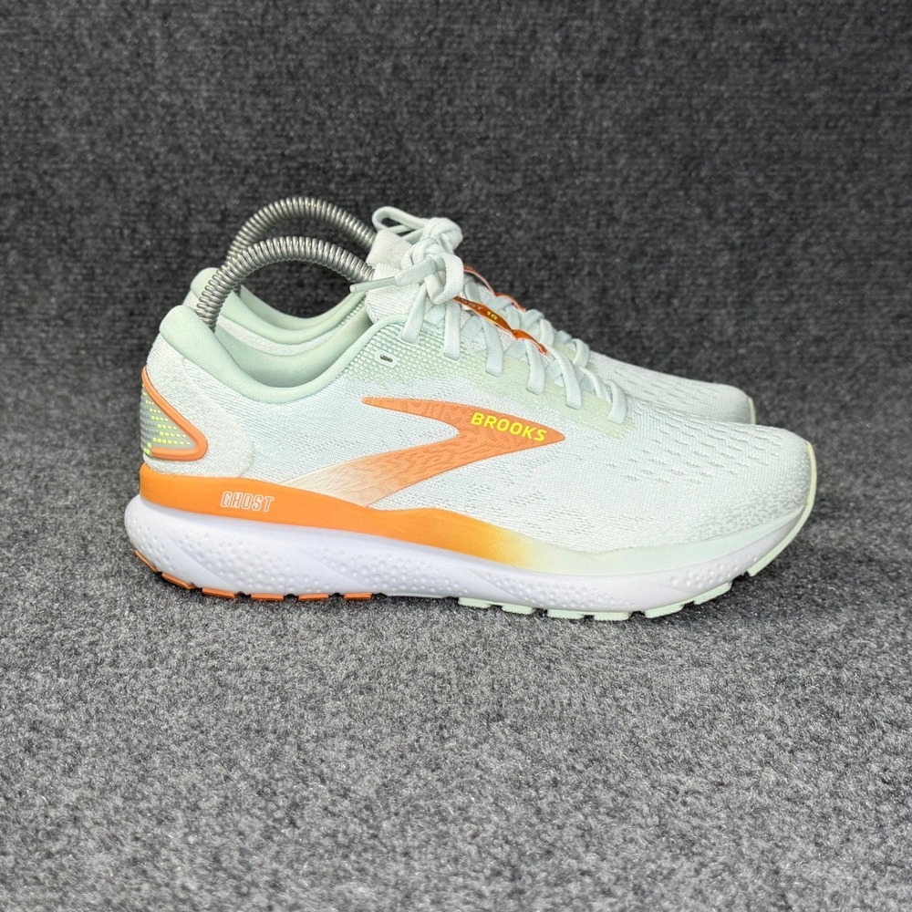Brooks Ghost 16 Running Shoes Women's 7 Skylight Coconut Sunset Athletic Sneaker
